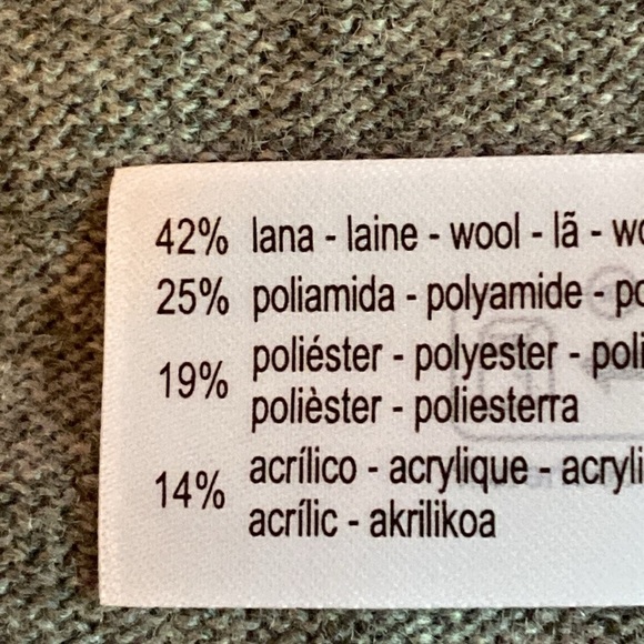 NWT. Zara Gray Wool Blend Knit Buttoned Multi-positional Midi Dress. Size L. - Picture 14 of 15